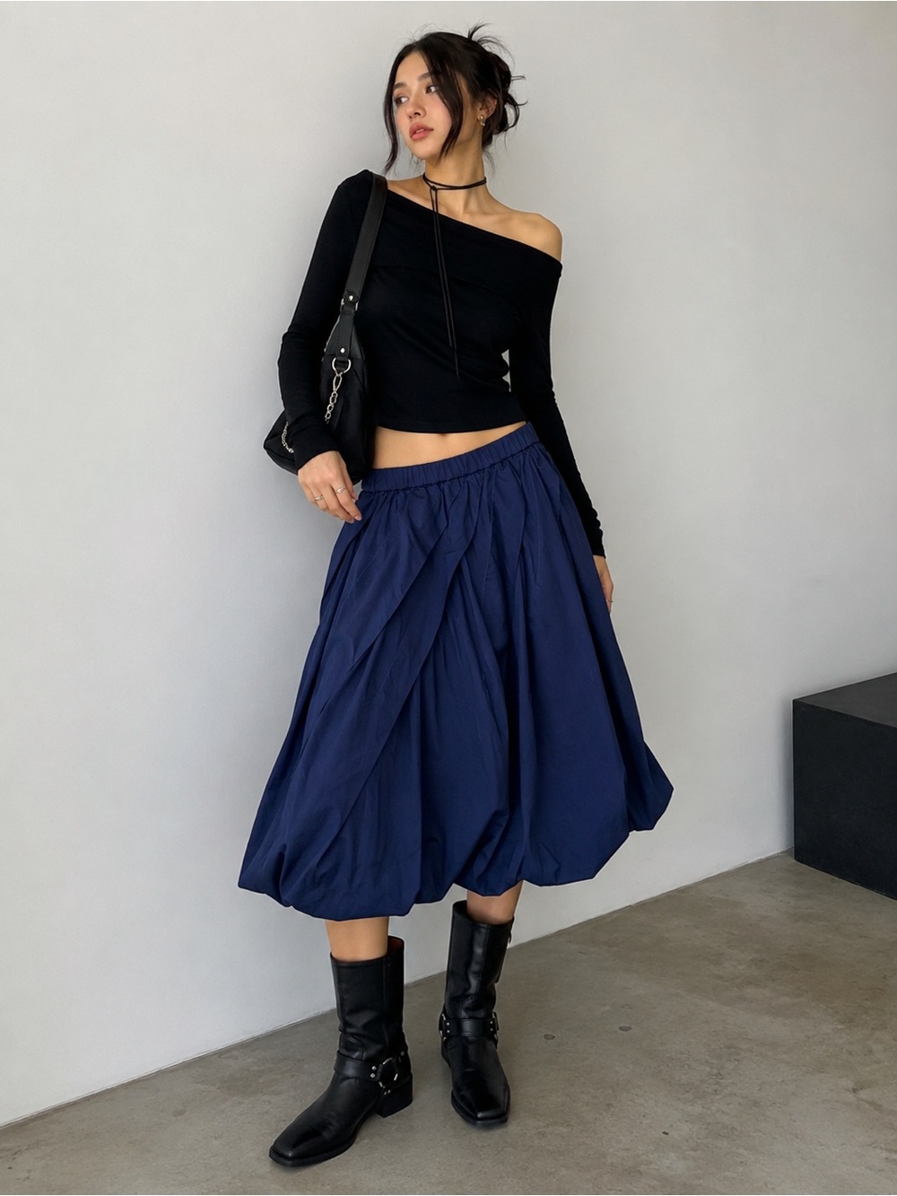 NWT Marni x Uniqulo Ballon Skirt in Royal Blue Women's XS